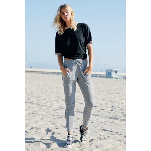 FP Movement by Free People Pants - FP Movement Sz. L Back Into It Jogger Pants in Grey Combo Athleisure Athletic